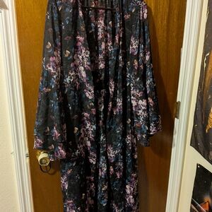 Torrid Multicolor Floral Kimono
